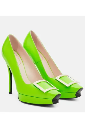 Roger Vivier Trompette patent leather platform pumps