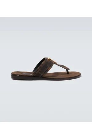 Tom Ford Brighton cheetah-print suede sandals