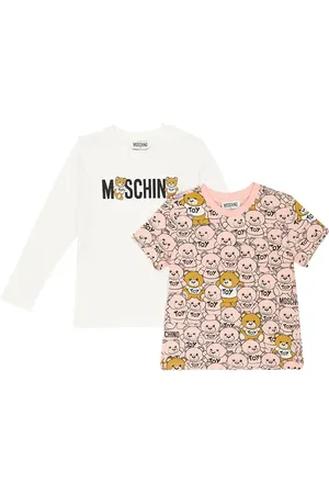 Moschino Set of 2 printed cotton jersey shirts