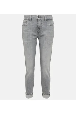 7 for all Mankind Mid-rise slim jeans