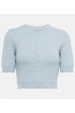 Alaïa AlaÃ¯a Wool crop sweater