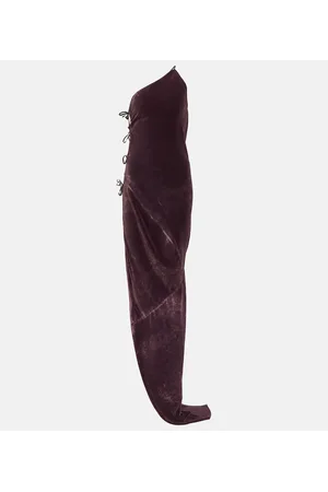 Rick Owens Taco velvet maxi gown