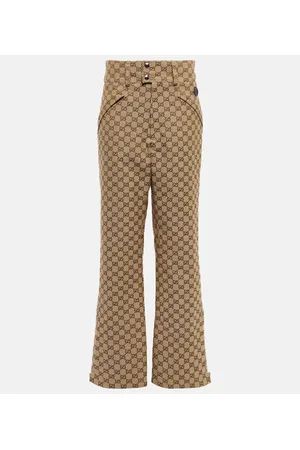 Gucci GG cotton canvas flared pants