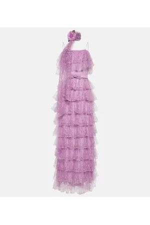RODARTE Floral tulle maxi dress