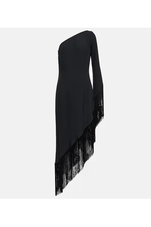 ‎Taller Marmo‎ Aventador fringed one-shoulder midi dress