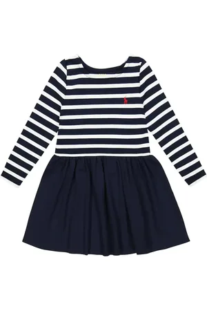 Ralph Lauren Striped cotton jersey dress