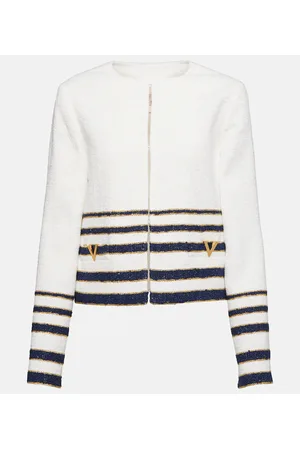 VALENTINO VLogo striped jacket