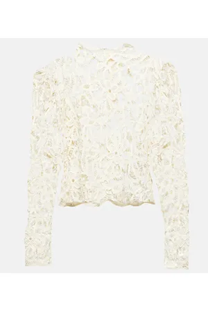 Isabel Marant Neline floral embroidered cotton top
