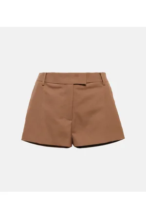 VALENTINO Gabardine mid-rise shorts
