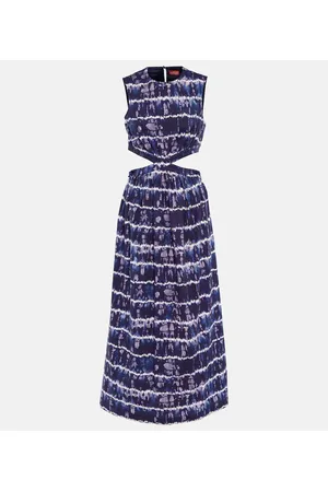 Altuzarra Ashima cutout cotton-blend midi dress