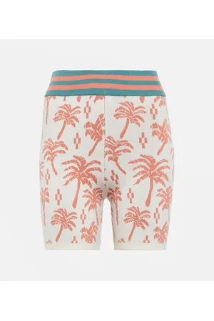 The Upside Sayulita cotton-blend jacquard shorts