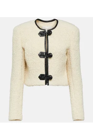 Isabel Marant Gradilia leather-trimmed wool jacket