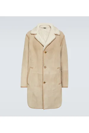Loro Piana Sedrun shearling-lined suede coat