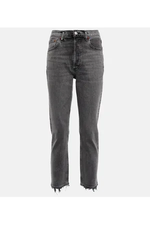 AGOLDE Riley high-rise cropped slim jeans