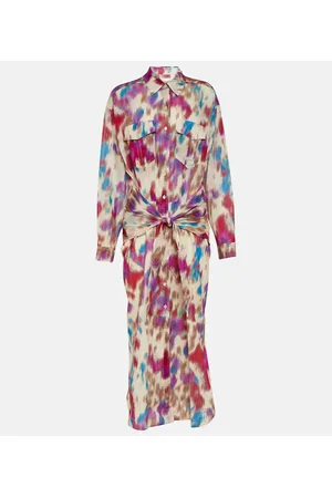 Marant Etoile Nesly printed cotton shirt dress
