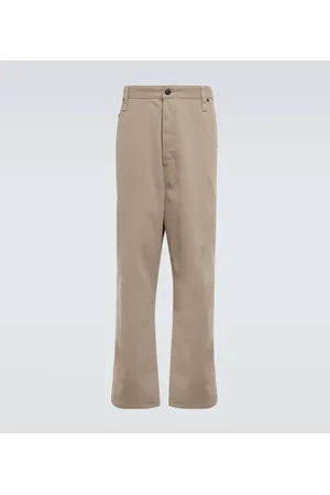 Ami Alex Fit straight cotton gabardine pants