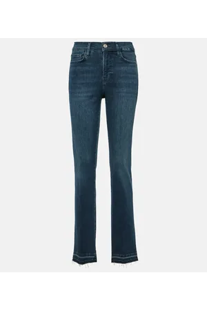 Frame Le High Straight Long straight jeans