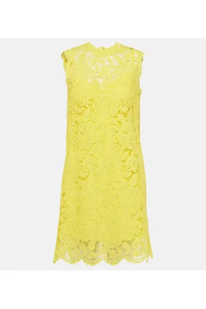 Dolce & Gabbana Cotton-blend lace minidress