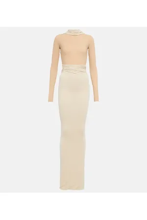 Maison Margiela Deconstructed jersey maxi dress