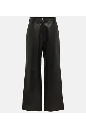 MAGDA BUTRYM High-rise wide-leg leather pants