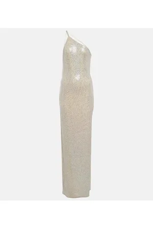 The Sei Sequined one-shoulder gown