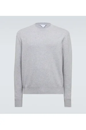 Bottega Veneta Intrecciato leather and cashmere sweater