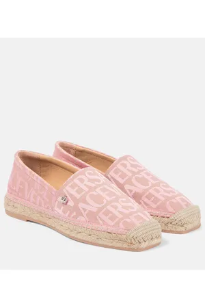 VERSACE Allover canvas espadrilles