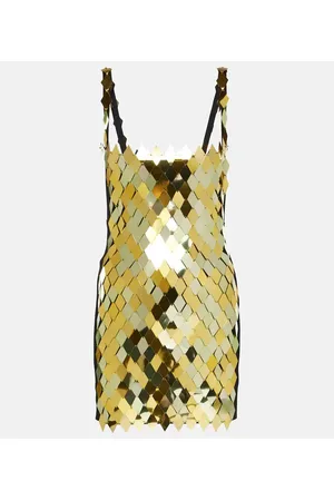 The Attico Rue embellished minidress