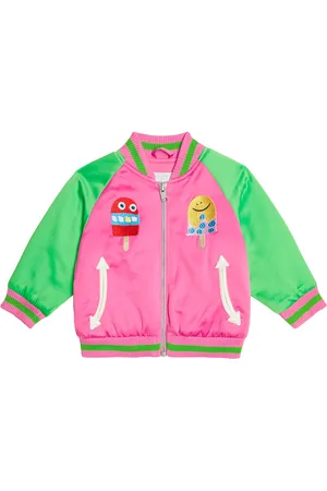 Stella McCartney Baby appliquÃ©d satin jacket