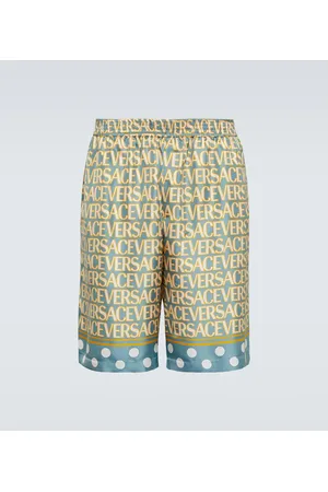 VERSACE Allover silk shorts