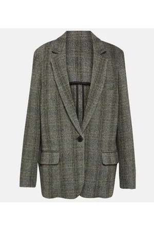 Marant Etoile Charlyne herringbone wool jacket