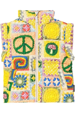 Molo Harsha crochet-print quilted vest