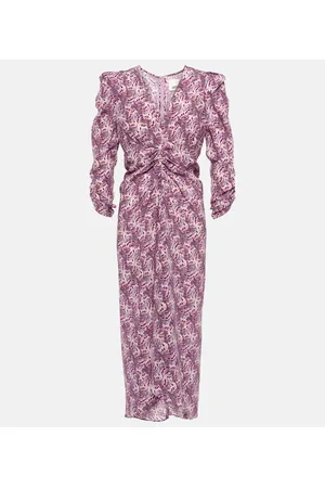 Isabel Marant Albini printed silk-blend midi dress