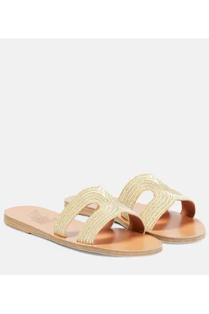 Ancient Greek Sandals Kentima striped sandals