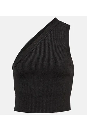 Jacquemus La Maille Ascu cropped linen-blend top