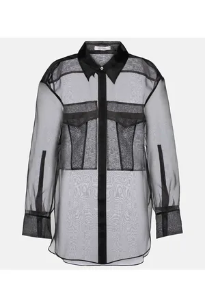 Dorothee Schumacher Sheer Opulence silk organza shirt