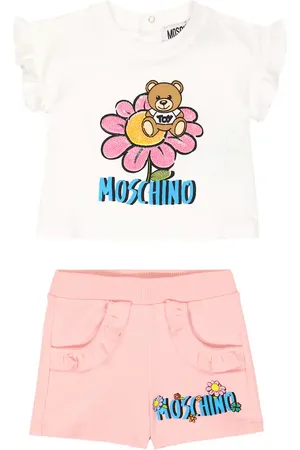 Moschino Baby set of cotton-blend T-shirt and shorts