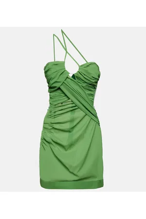 Nensi Dojaka Draped one-shoulder minidress