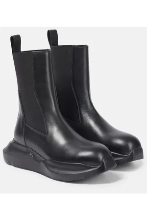 Rick Owens Geth leather ankle boots