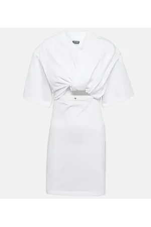 Jacquemus La Robe Bahia gathered minidress