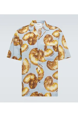 Nanushka Printed cotton bowling shirt
