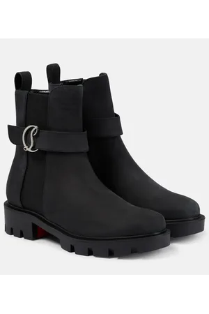 Christian Louboutin CL Chelsea suede ankle boots