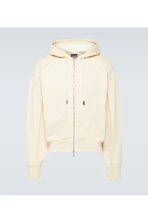 Jacquemus Le Sweater Camargue ZippÃ© cotton hoodie
