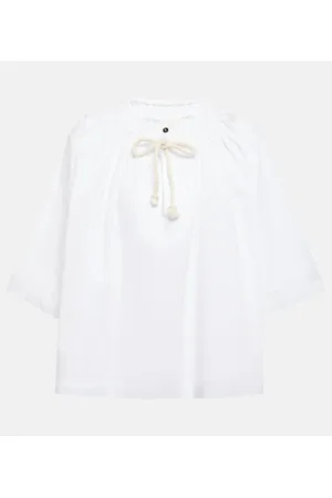 Jil Sander Pleated cotton top