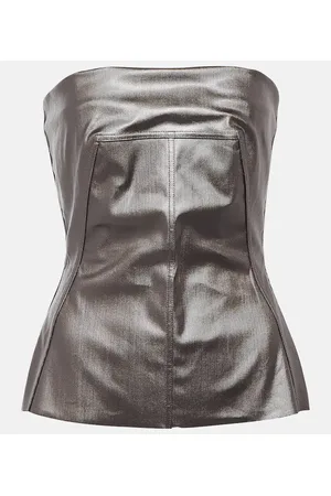 Rick Owens Lido coated denim corset