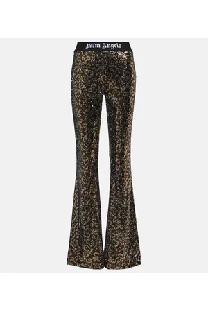 Palm Angels Sequined flared pants