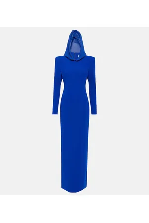Monot MÃ´not Hooded crÃªpe maxi dress