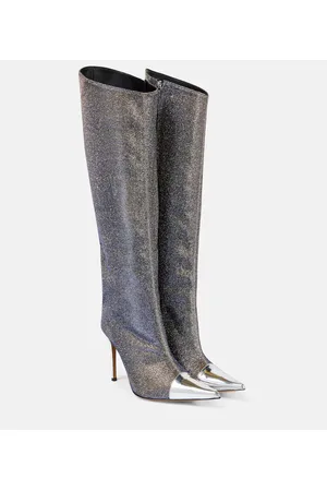ALEXANDRE VAUTHIER Metallic knee-high boots