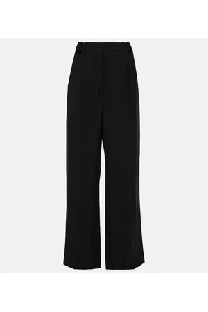 MUGLER Cutout wide-leg pants
