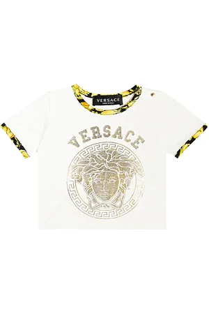 VERSACE Baby Barocco cotton-blend jersey T-shirt